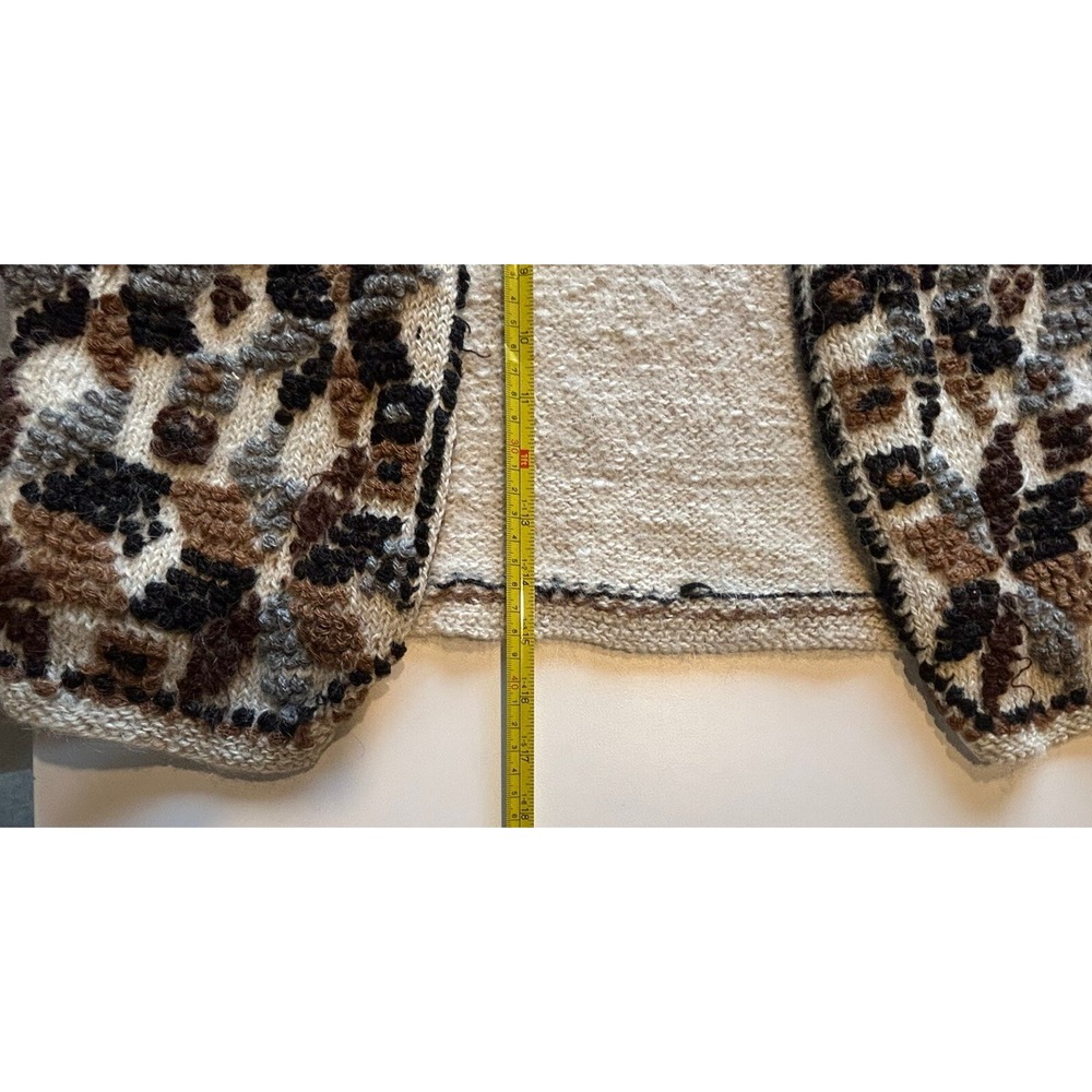 INCA Vintage Open Knit Vest 100% Alpaca *Made In Peru Gorgeous - Picture 12 of 12
